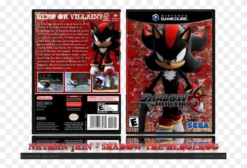 701x512 Shadow The Hedgehog Box Art Cover Action Figure, Toy, Final Fantasy, Text HD PNG Download
