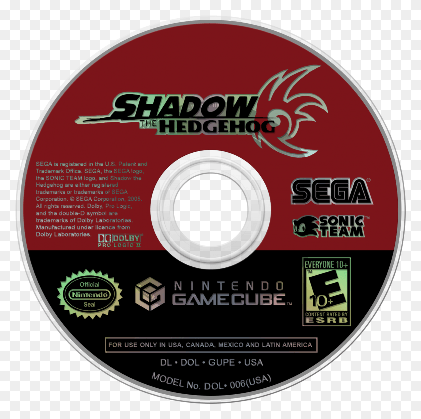 1273x1267 Descargar Shadow The Hedgehog Gamecube, Disk, Dvd Hd Png