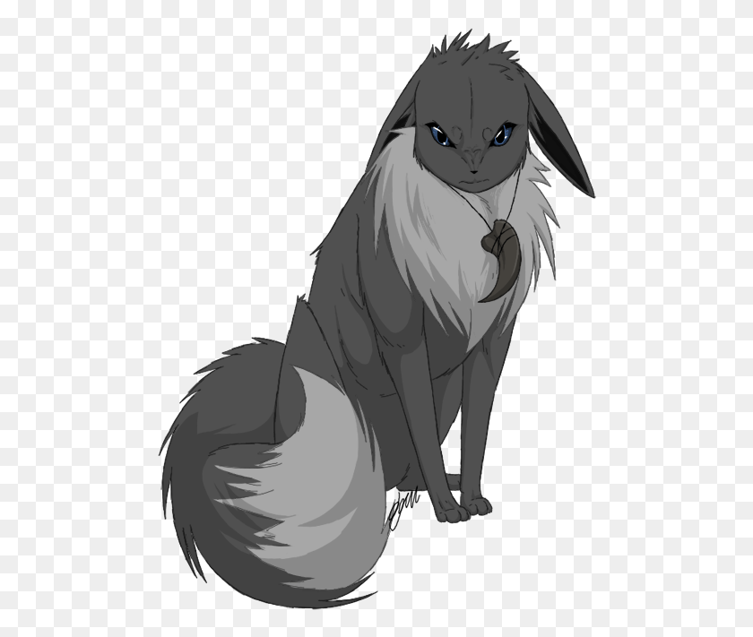 490x651 Shadowfax The Black Ponyta And Ghost The Gray Eevee Cartoon, Cat, Pet, Mammal HD PNG Download