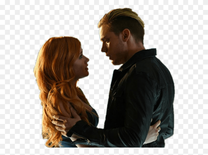 574x565 Shadowhunters Claryfray Clary Jace Jaceherondale Jace And Clary, Person, Human, Dating HD PNG Download