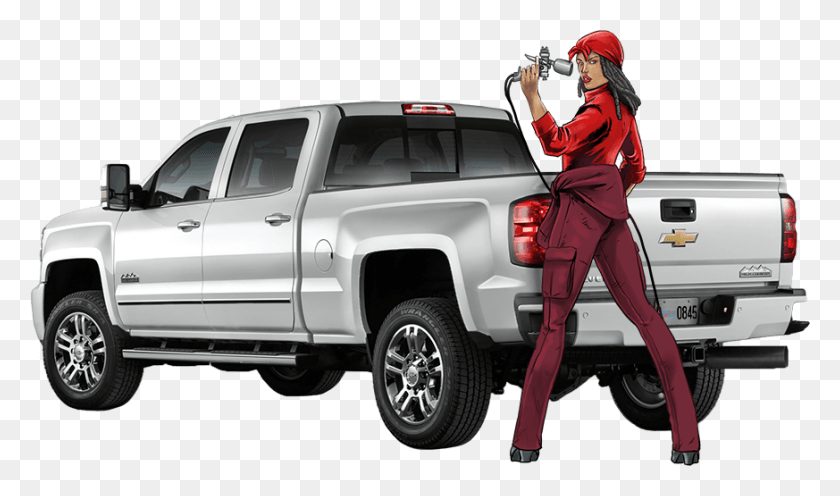 873x488 Shadows With Css Shadows With Css Dent Scratch Chevy 2500 High Country Silver, Person, Human, Pickup Truck HD PNG Download