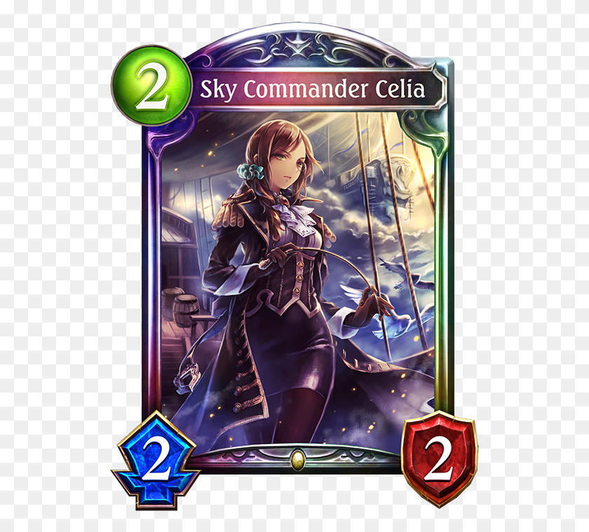 527x699 Descargar Png Shadowverse Rotación Midsword Steel Rebellion Shadowverse Sky Commander Celia, Poster, Publicidad, Persona Hd Png