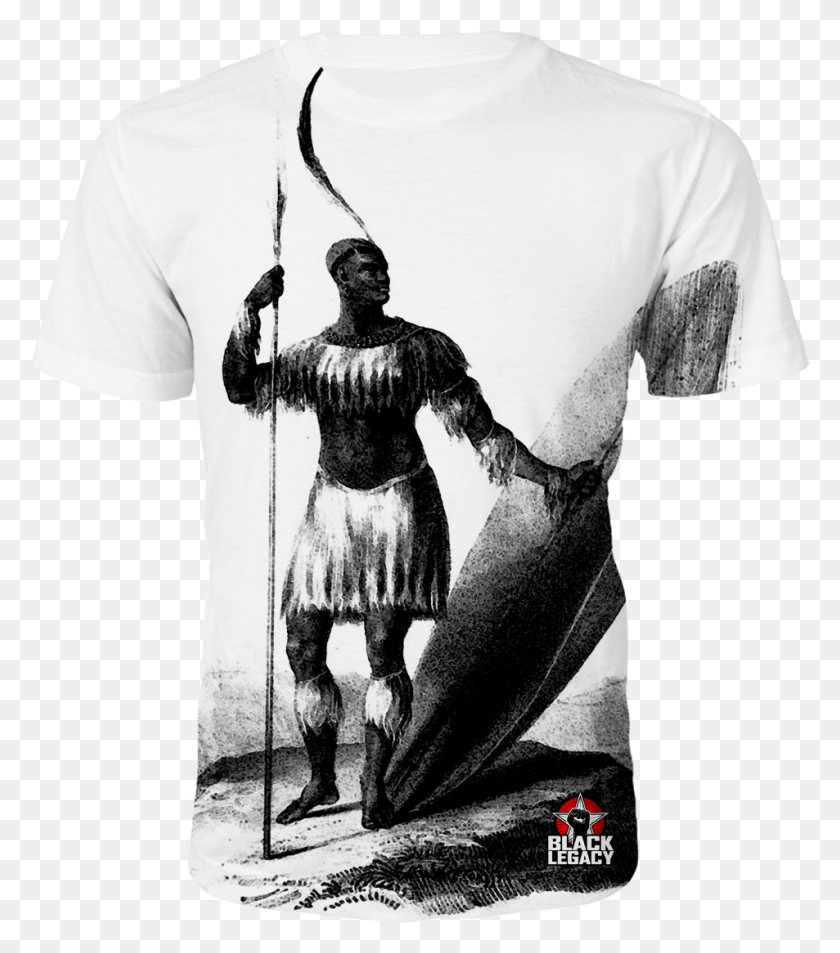 Shaka Zulu Black Warlord T Shirt Zulu Denzel Washington Shaka Zulu, Clothing, Apparel, Sleeve HD PNG Download