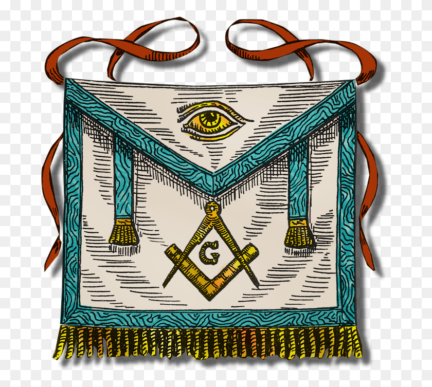 682x693 Shake Those Tassels A Third Degree Master Mason Apron Freemasonry Art 3rd Degree, Bag, Text, Logo HD PNG Download