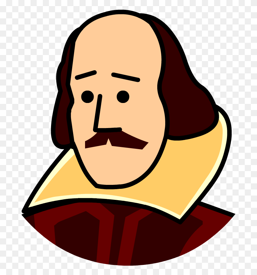 701x840 Shakes Shakespeare Cartoon Icon, Face, Label, Text HD PNG Download