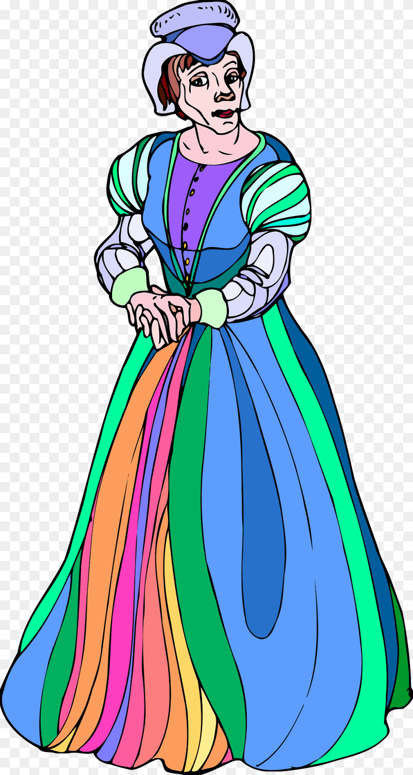 1024x1920 Shakespeare Lady Macbeth Colour Clipart, Fashion, Gown, Clothing, Dress Sticker PNG
