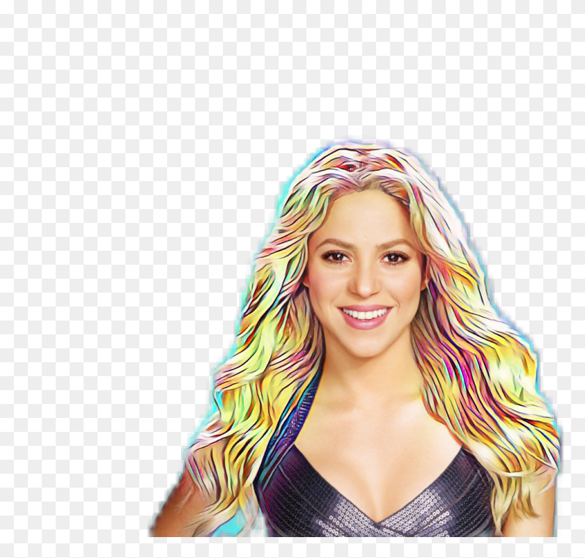 1024x973 Shakira Sticker Shakira She Wolf Makeup, Blonde, Woman, Girl HD PNG Download