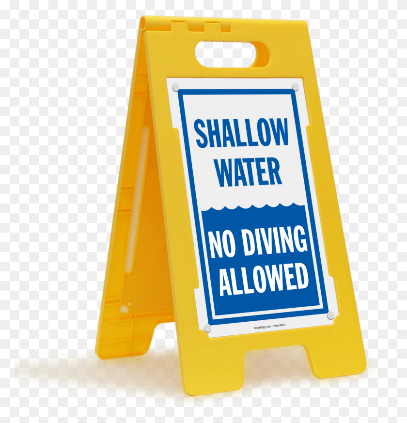 1390x1450 Shallow Water No Diving Allowed Caution Floor Sign Jim Beam Ads, Fence, Barricade, Symbol HD PNG Download