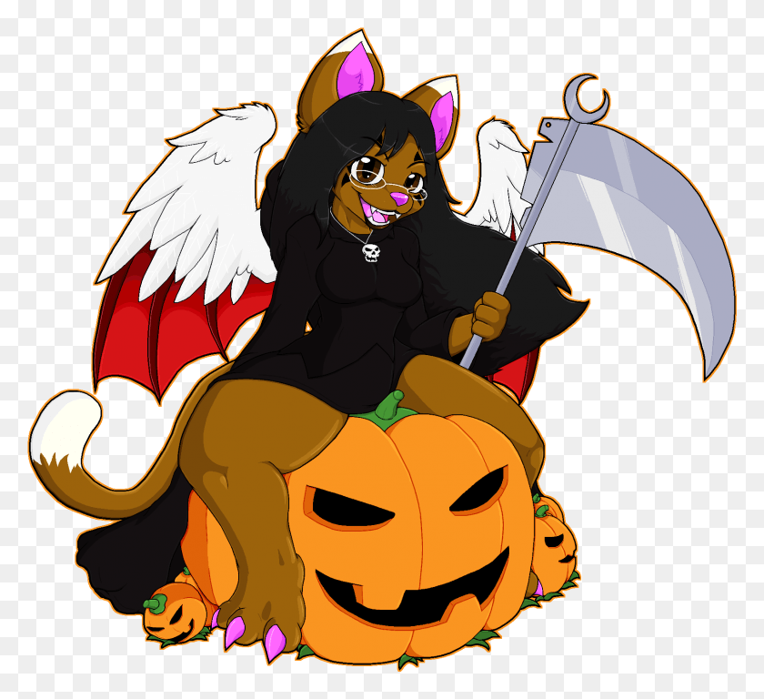 1684x1530 Shalone The Pumpkin Reaper Cartoon, Halloween, Dragon HD PNG Download