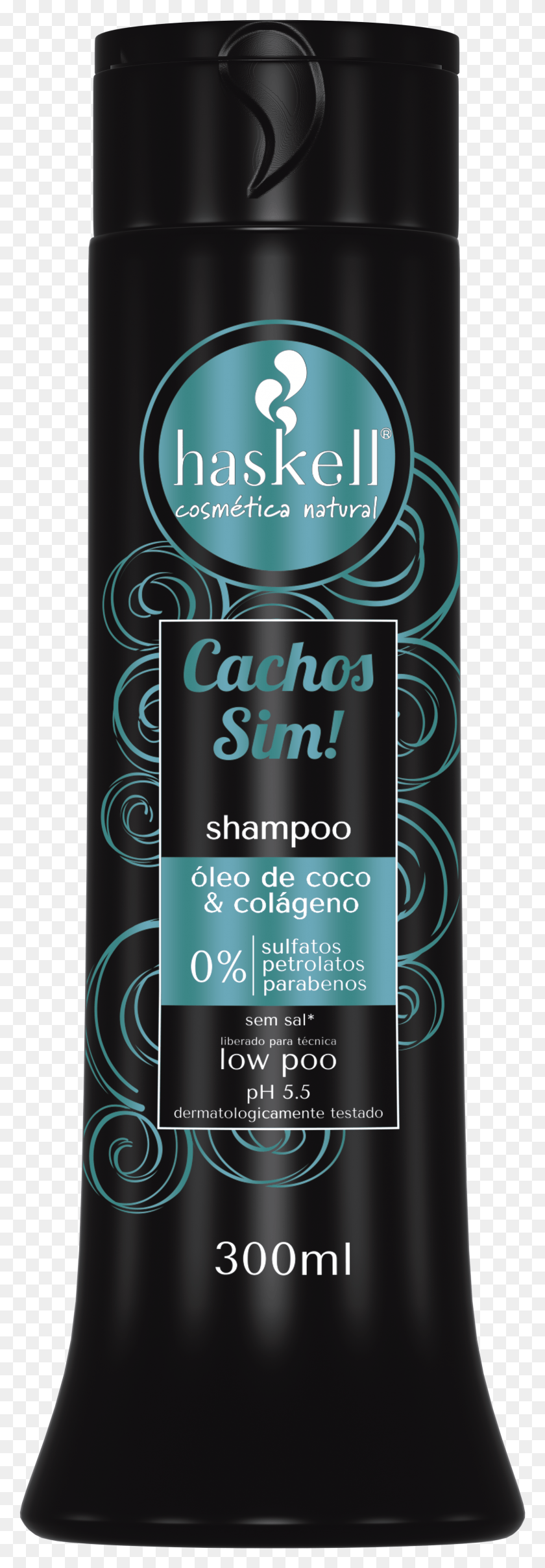 1583x4784 Shampoo Haskell Cachos Sim 300ml Haskell HD PNG Download