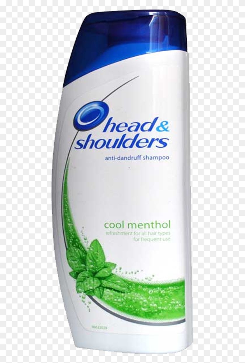 489x1184 Shampoo Head And Shoulder Cool Menthol Shampoo, Bottle, Lotion, Shaker HD PNG Download
