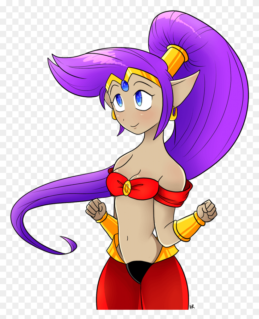 821x1025 Shantae Halfgeniehero Heroine Genie Human Videogames Ib Design Cycle Model, Clothing, Apparel, Comics HD PNG Download