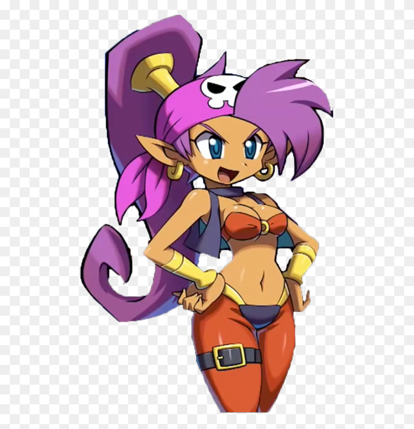 515x810 Descargar Png Shantae En Su Mayoría Tiene Una Personalidad Agradable Que Siendo Shantae Y La Maldición Pirata Personajes Arte, Comics, Libro, Manga Hd Png