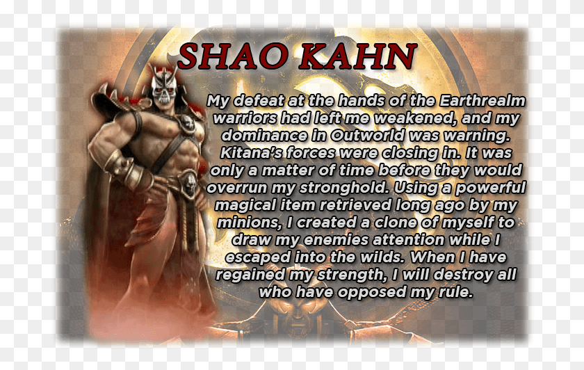 702x472 Descargar Png Shao Kahn, Mortal Kombat Png