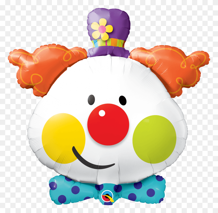 1994x1941 Shape Cute Clown Foil Balloon Cute Clown, Snowman, Winter, Snow HD PNG Download