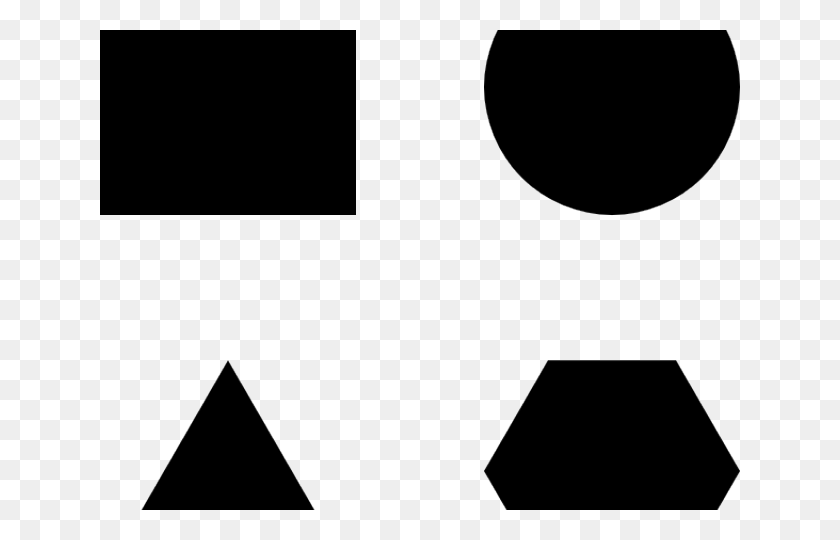 640x480 Черно-Белые Фигуры, Треугольник Png Скачать