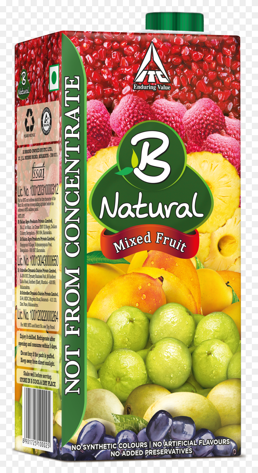 1489x2827 Share B Natural Mixed Fruit Juice HD PNG Download