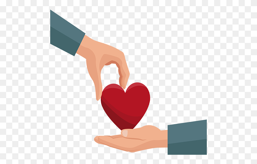 513x475 Share Nami Fundraiser Hand Giving Heart, Plant, Rose, Flower HD PNG Download