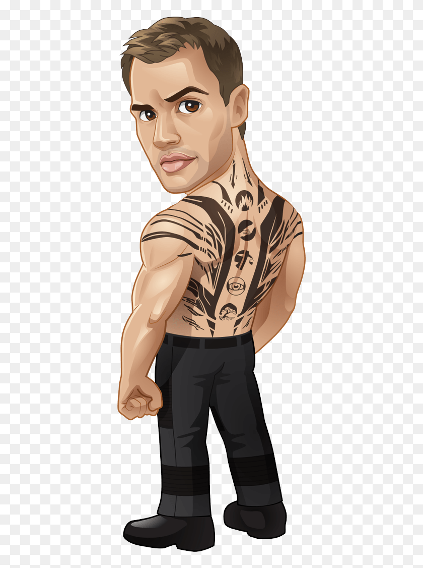 381x1066 Share The Theo James Caricature, Skin, Arm, Person HD PNG Download