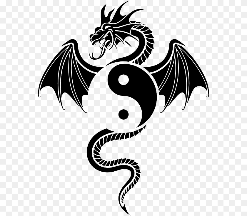 584x735 Share This Article Chinese Dragon Yin Yang, Animal, Reptile, Snake Transparent PNG