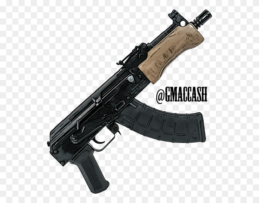 536x600 Share This Image Ak, Gun, Weapon, Weaponry HD PNG Download