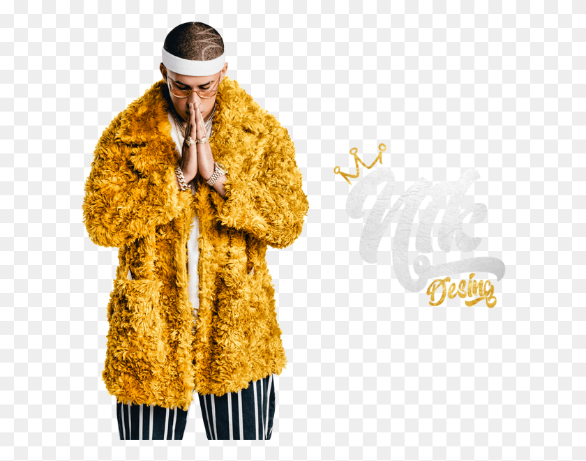 611x601 Share This Image Bad Bunny 2018, Clothing, Apparel, Person HD PNG Download