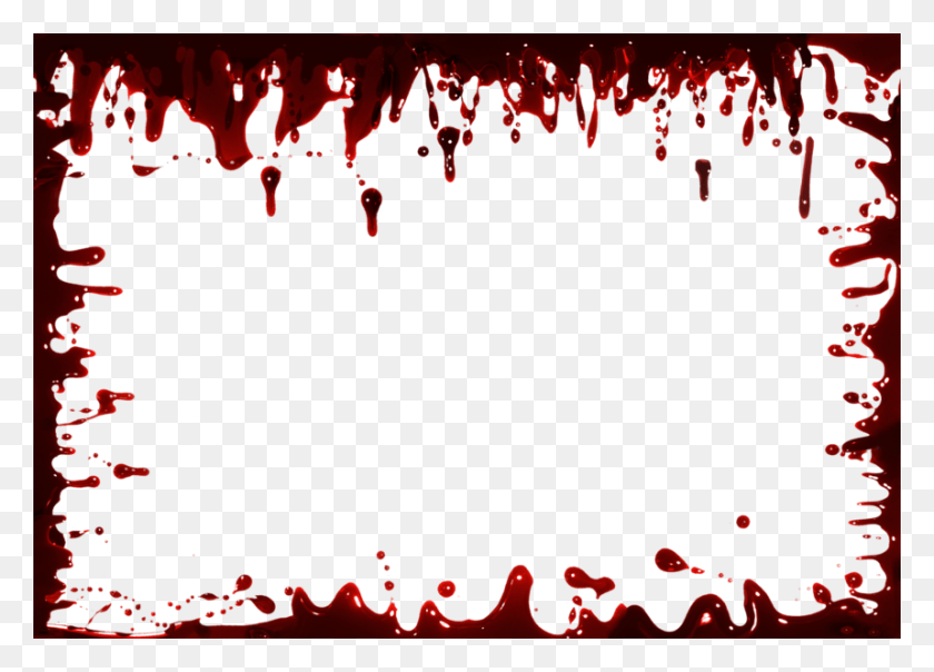 859x600 Share This Image Blood Splatter Border, Text, Graphics HD PNG Download