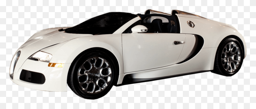 1000x385 Share This Image Bugatti Veyron In White Background, Car, Vehicle, Transportation HD PNG Download