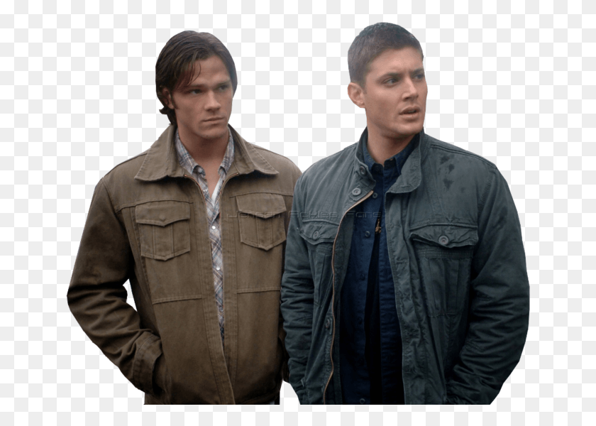 655x540 Share This Image Dean E Sam Winchester, Jacket, Coat, Clothing HD PNG Download