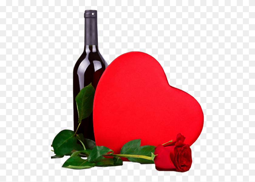 506x541 Share This Image Heart, Wine, Alcohol, Beverage HD PNG Download