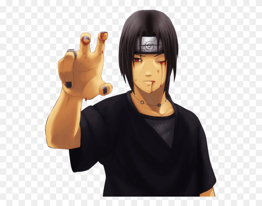 549x600 Share This Image Itachi Uchiha Render, Person, Human, Face HD PNG Download