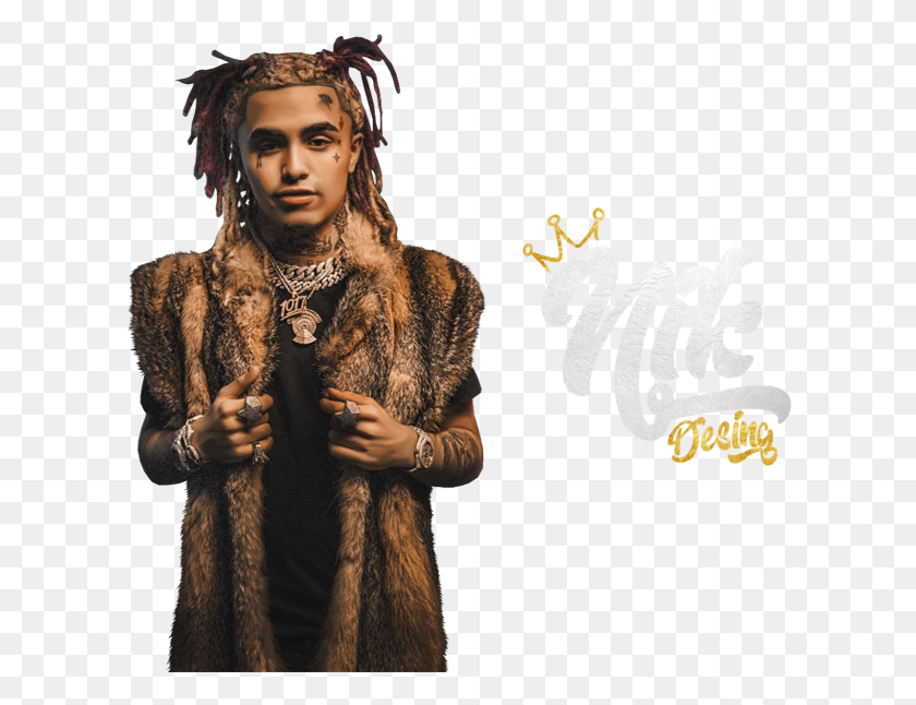 612x586 Share This Image Lil Pump Welcome To The Party, Skin, Person, Human HD PNG Download