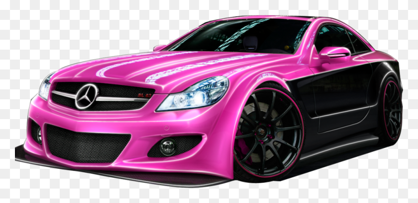 1000x448 Share This Image Pink Bmw, Car, Vehicle, Transportation HD PNG Download