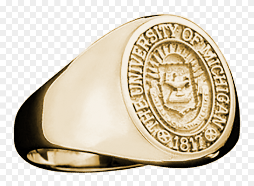 801x572 Share Your Ring Design With Friends And Family University Of Michigan Signet Ring, Gold, Coin, Money HD PNG Download