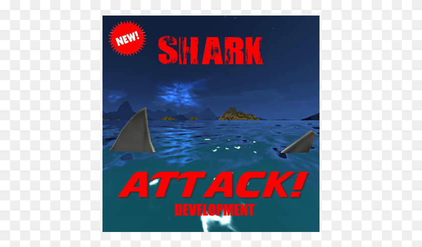 433x433 Плакат Разработчика Атаки Акулы, На Открытом Воздухе, Природа, Текст Hd Png Скачать