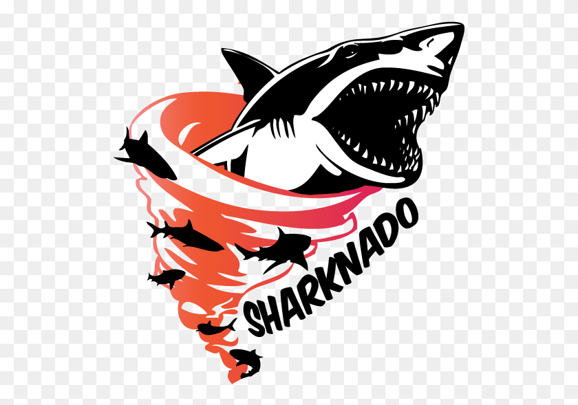 511x529 Descargar Png Sharknado Spring 3914 Sdsu Senior Design Project Sharknado Logo, Animal, Tiburón, Vida Marina Hd Png