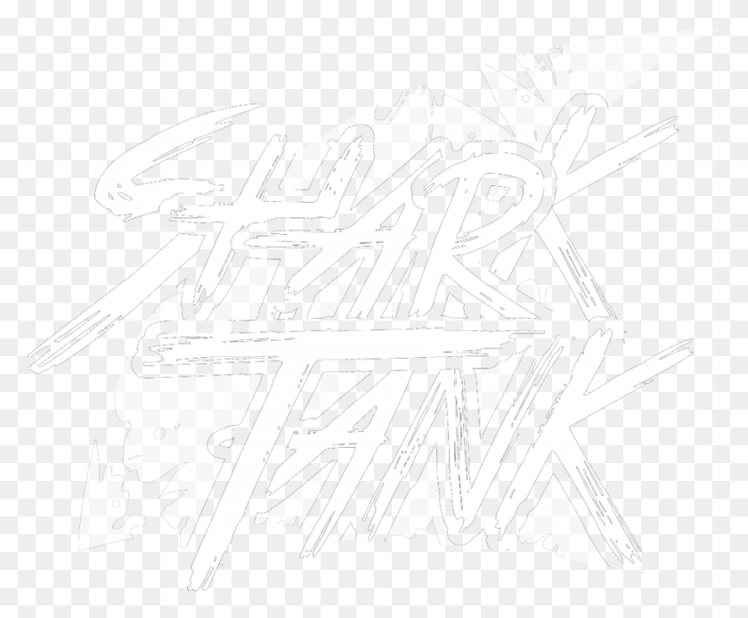 910x740 Descargar Png Sharktank Logo Gray Diseño Gráfico, Texto, Etiqueta, Escritura A Mano Hd Png
