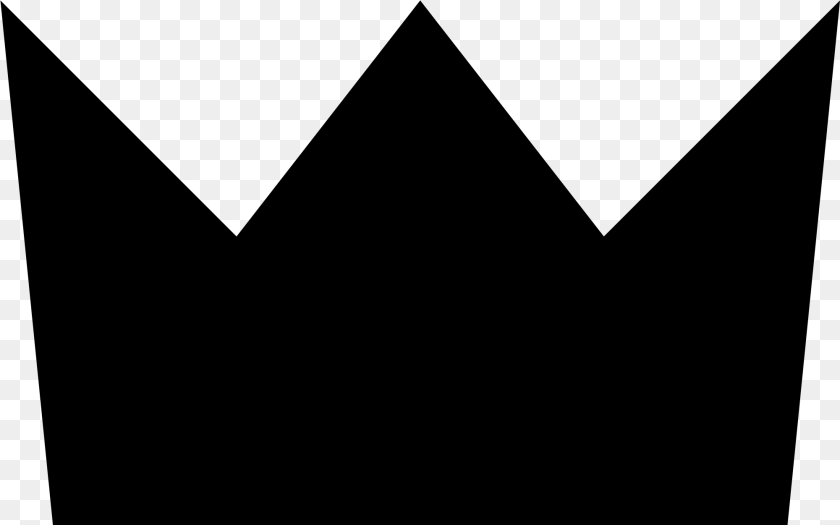 Sharp Crown Vector Simple Crown Black, Gray Transparent PNG