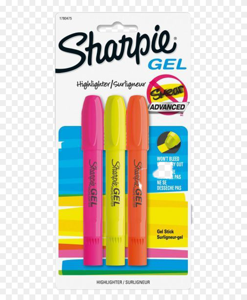 476x959 Sharpie Gel Highlighters Yellow Highlighters, Marker, Flyer, Poster HD PNG Download