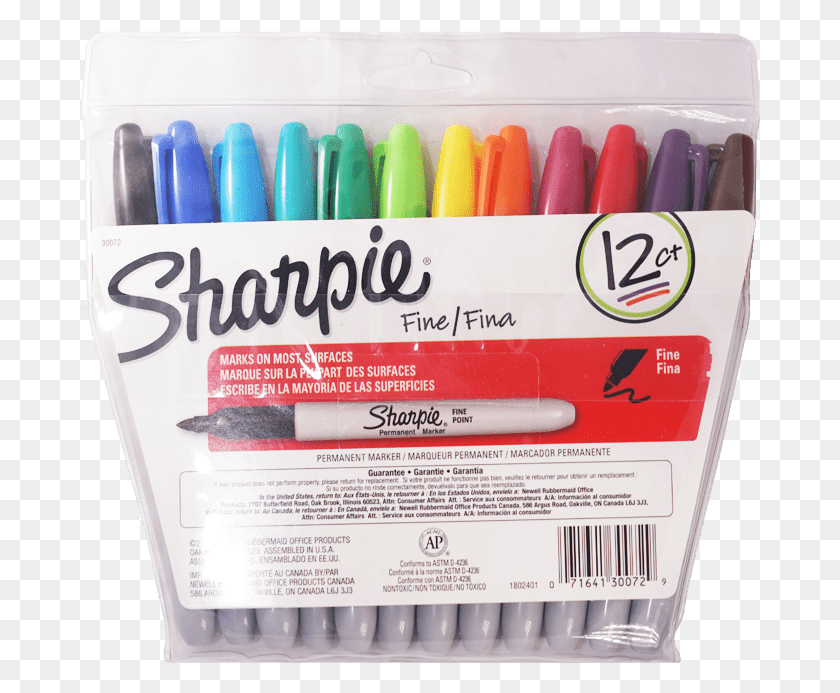 680x633 Sharpie Sharpie 24 Count, Marker, Crayon HD PNG Download