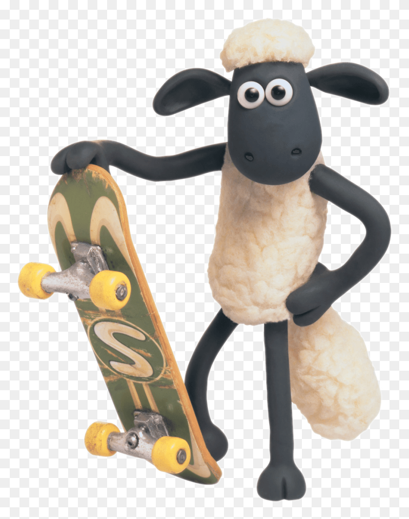 902x1162 Shaun The Sheep Shaun The Sheep Skateboard, Animal, Toy, Figurine HD PNG Download