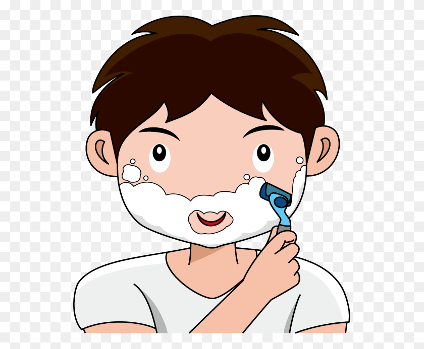 550x633 Shave Clipart, Face, Jaw, Head HD PNG Download