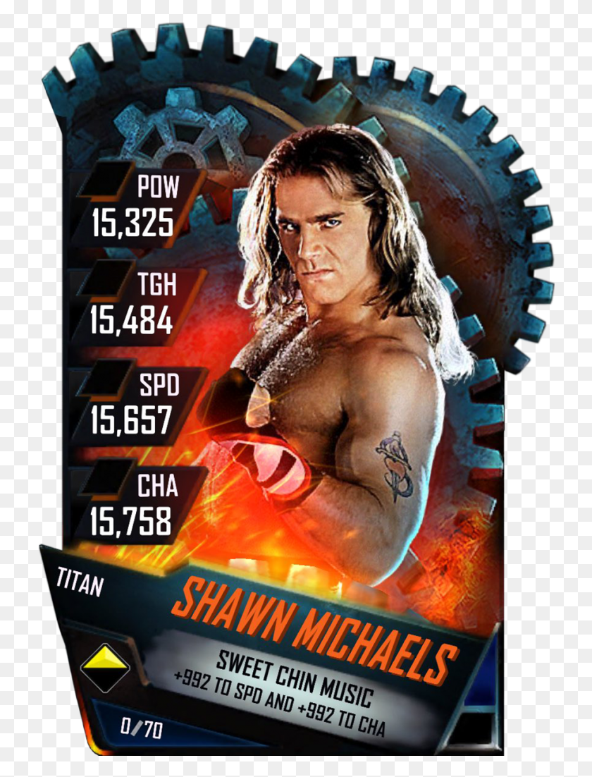 734x1042 Descargar Png Shawnmichaels S4 18 Titan, Publicidad, Cartel, Flyer Hd Png