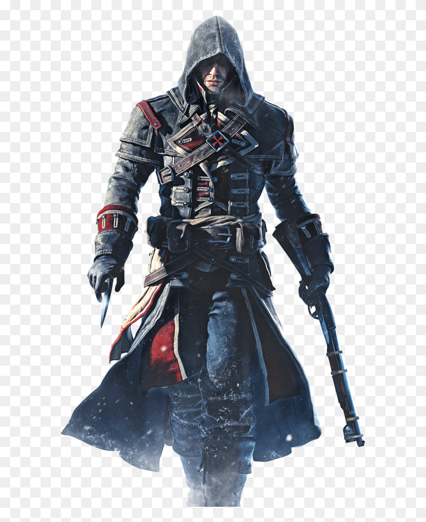 600x968 Shay Character Assassins Creed Rogue, Person, Human, Samurai HD PNG Download