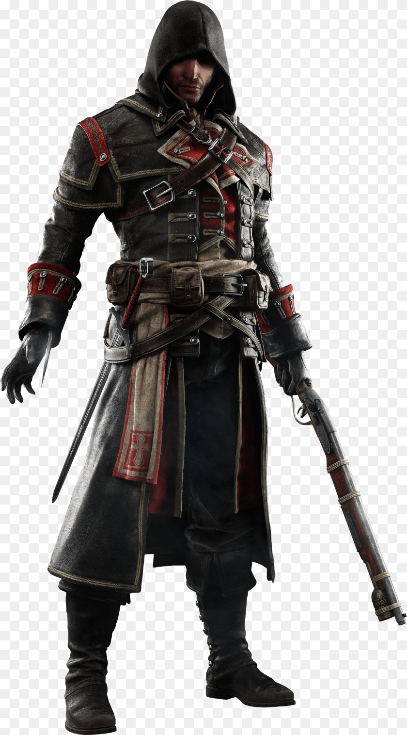 2415x4355 Shay Cormac Minecraft Skin Assassins Creed Rogue, Stencil, Bow, Weapon, Food Clipart PNG
