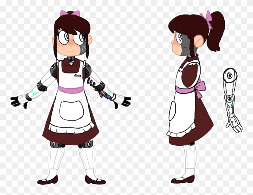 1715x1295 She Got A Dress With An Apron Because Those Are The Cartoon, Person, Human, People Descargar Hd Png
