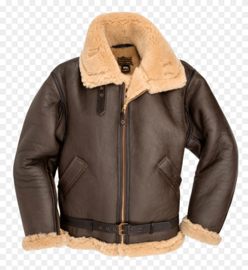 833x913 Shearling Leather Bomber Jacket, Clothing, Apparel, Coat Descargar Hd Png