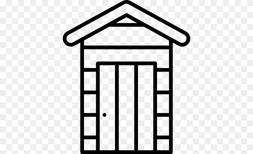 Shed Icon, Gray Transparent PNG
