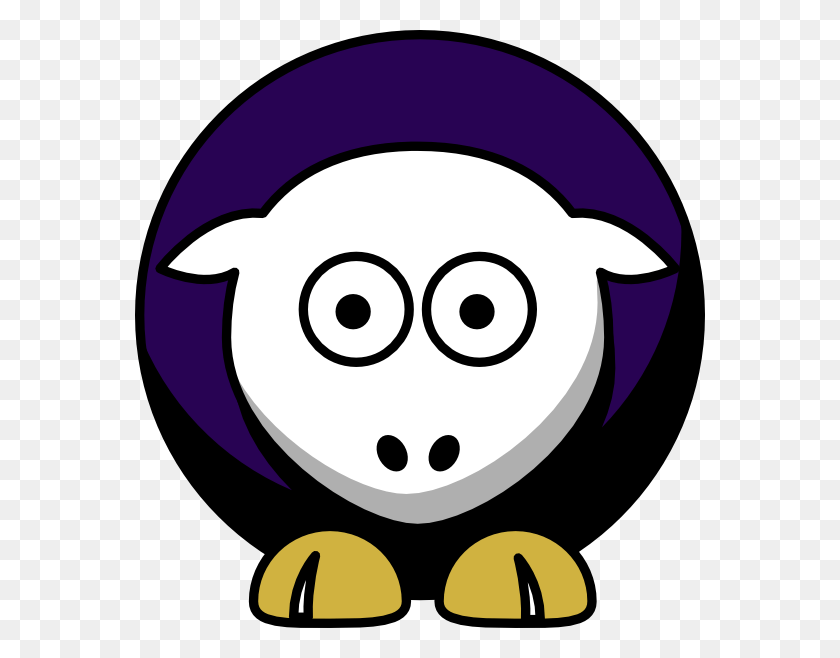 570x598 Sheep 4 Toned Baltimore Ravens Colors Clip Art College Football, Logo, Symbol, Trademark HD PNG Download