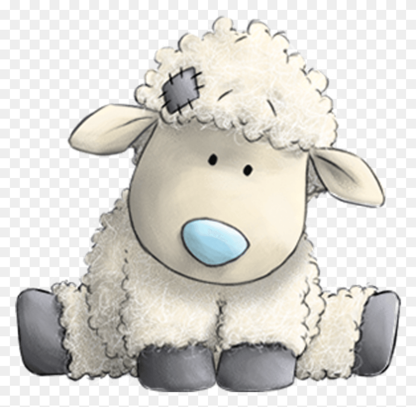 1214x1189 Sheep Cartoon Cartoon Lamb Cartoon Baby Animals Blue Nose Friends Sheep, Plush, Toy, Snowman HD PNG Download